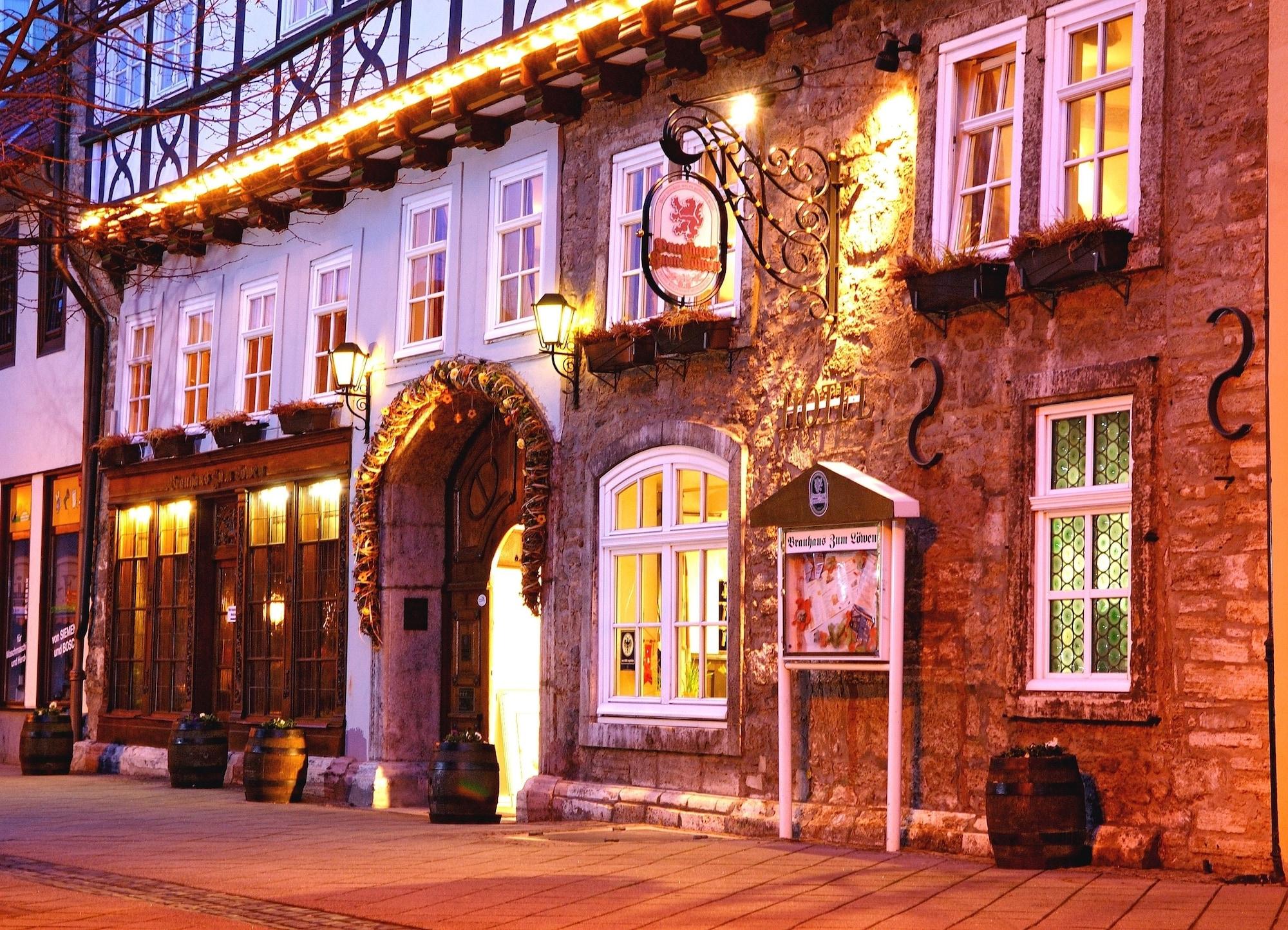 Отель Brauhaus Zum Loewen Мюльхаузен Экстерьер фото